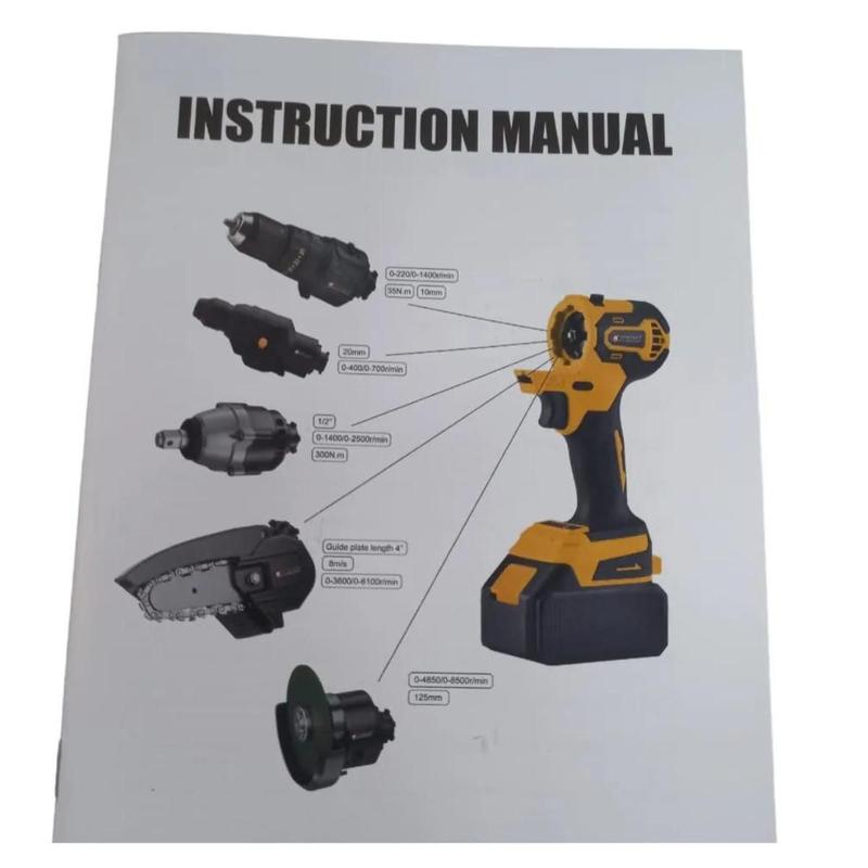 Kit Ferramentas Intercambiável A Bateria 5 Em 1 48V Knakasak